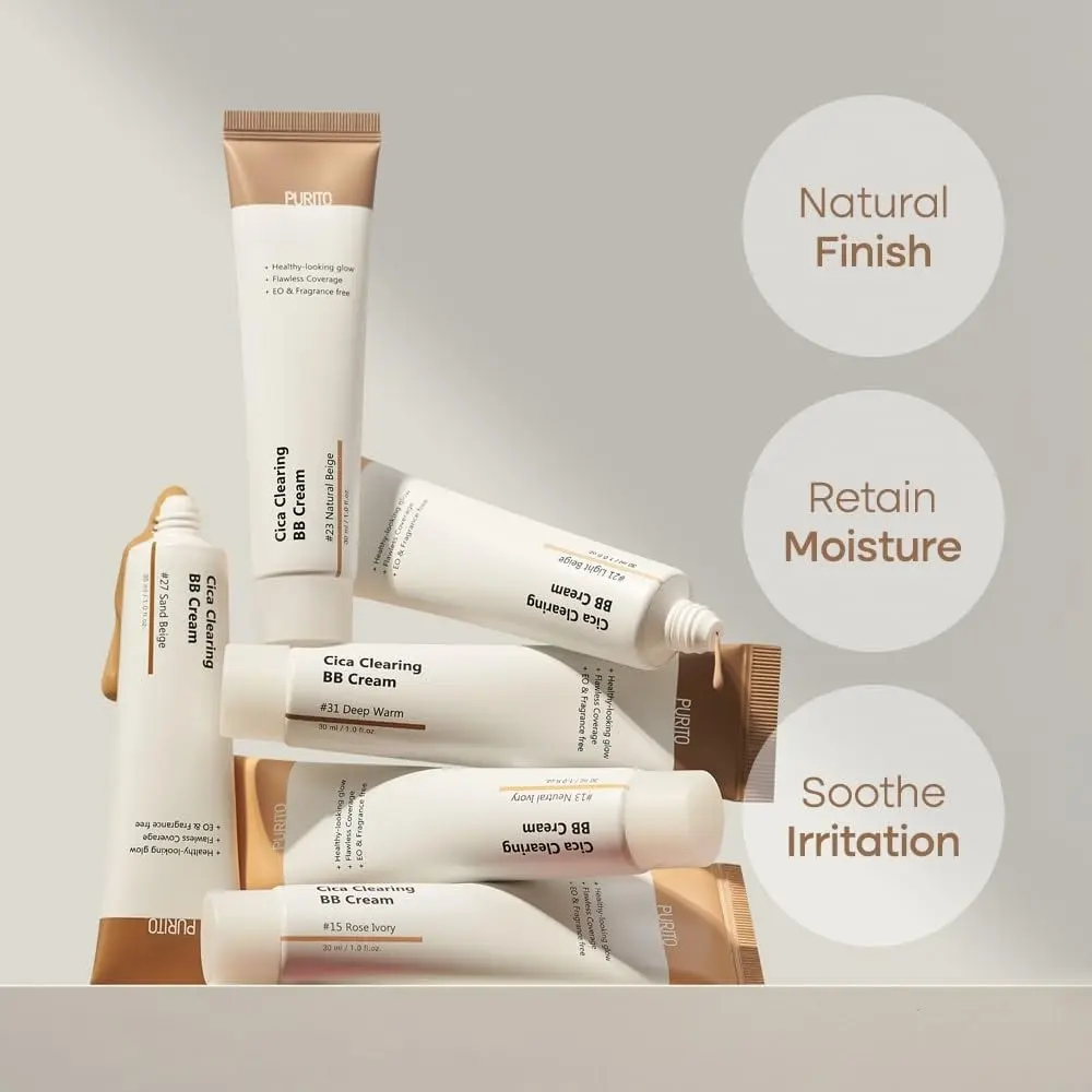 PURITO Cica Clearing BB Cream #13 Neutral Ivory 30ml (1 fl.oz) | Vegan & Cruelty-Free with Centella Asiatica - view 3