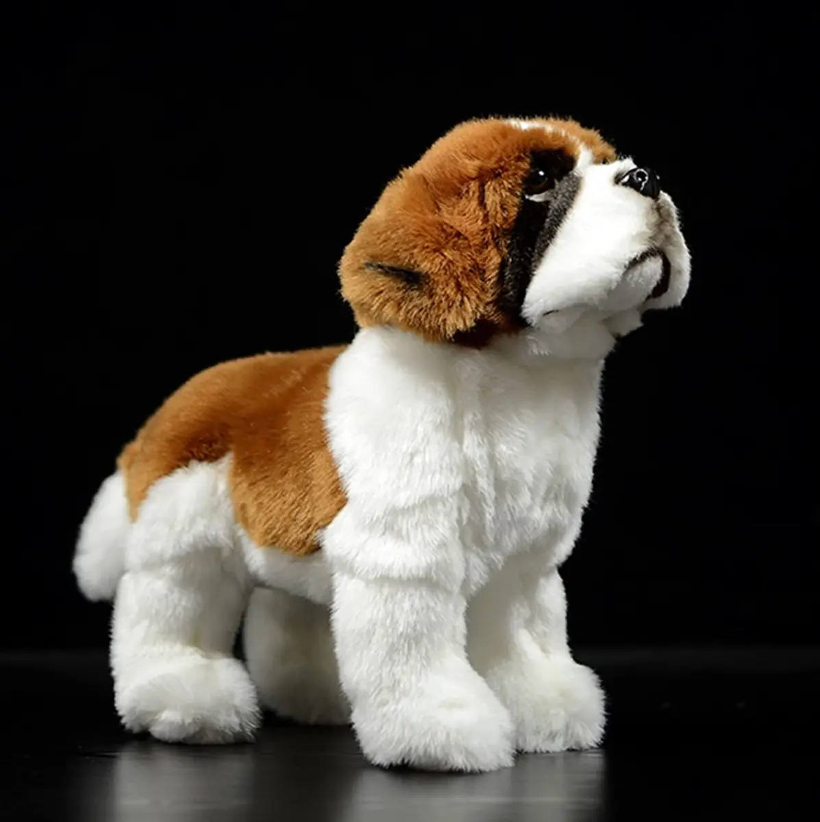 ZHONGXIN MADE Realistic Saint Bernard Dog Plush Toy 30cm (12") | ASTM-Tested, Non-Toxic, Safe for Kids 3+ - main product image
