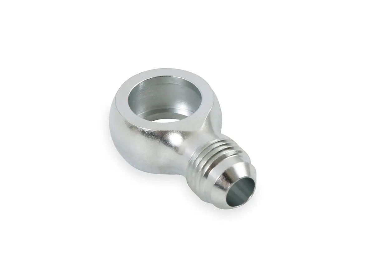 Earls PS0004ERL Power Steering Banjo Bolt & Fitting -6AN | Convert Saginaw Pumps for Easy Power Steering Swap - view 2