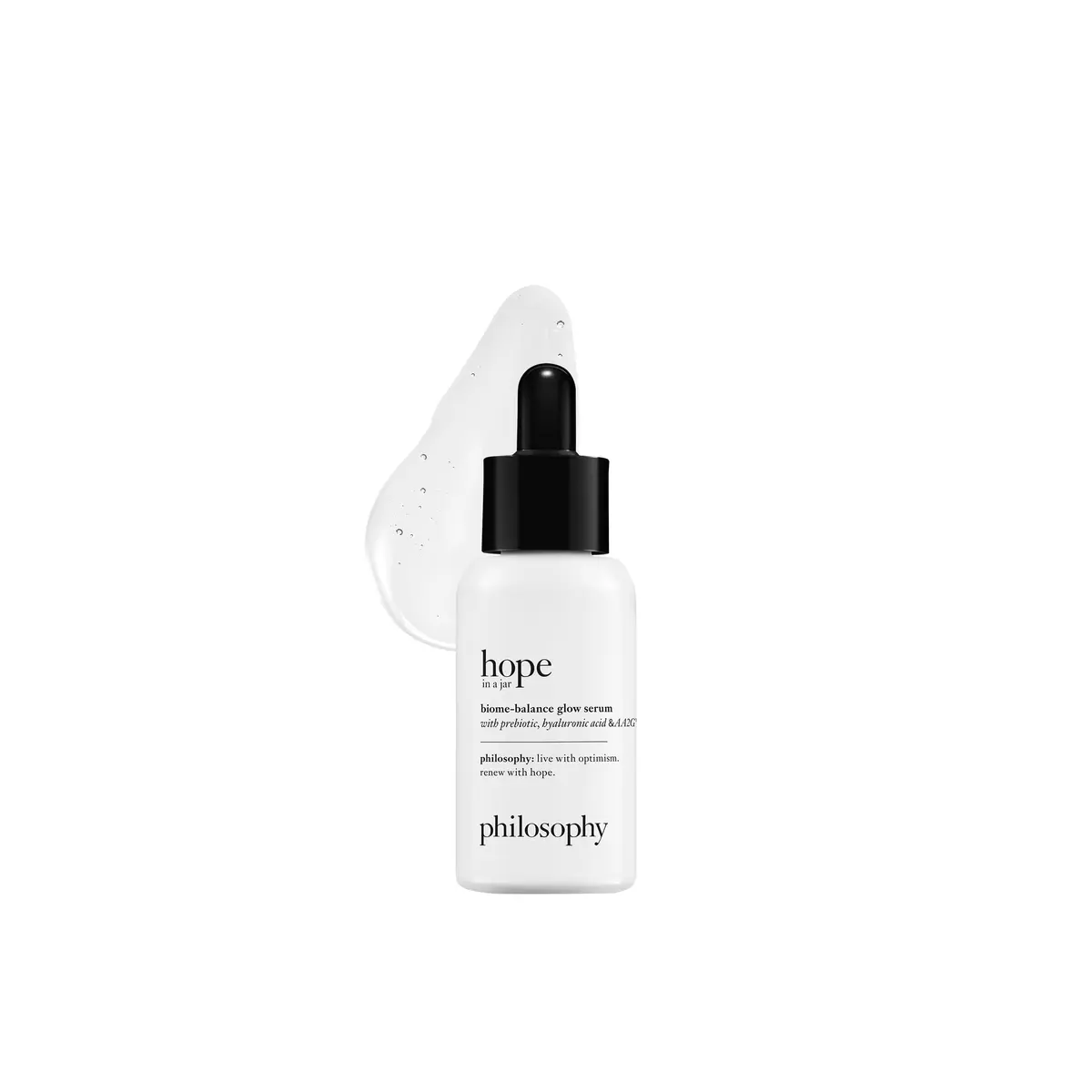 philosophy hope in a jar Biome-Balance Glow Facial Serum 30ml (1 fl oz) | Prebiotic & Vitamin C for Radiant Skin - main product image