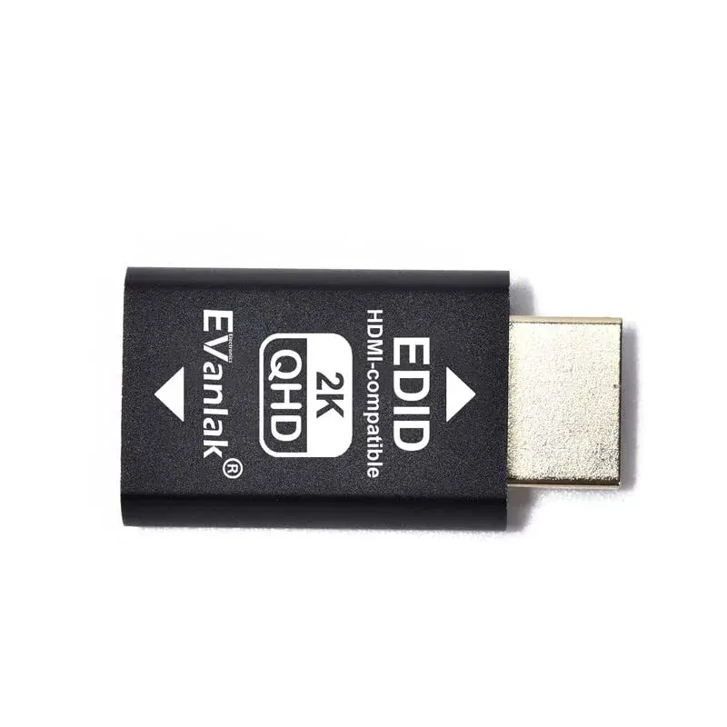 EVanlak HDMI EDID Emulator Passthrough 3rd Gen 1440p - 1 Port | Maintains 2560x1440 Resolution - view 2
