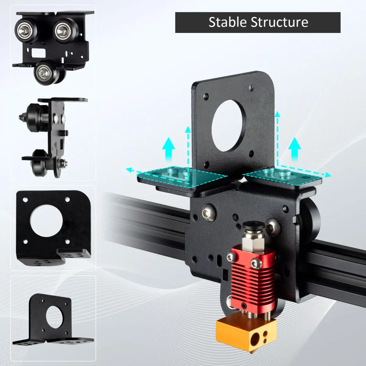 UniTak3D Direct Drive Upgrade Bracket for Ender 3 V2, Pro, Aquila | 0.18 kg (0.3968 lb) - view 5