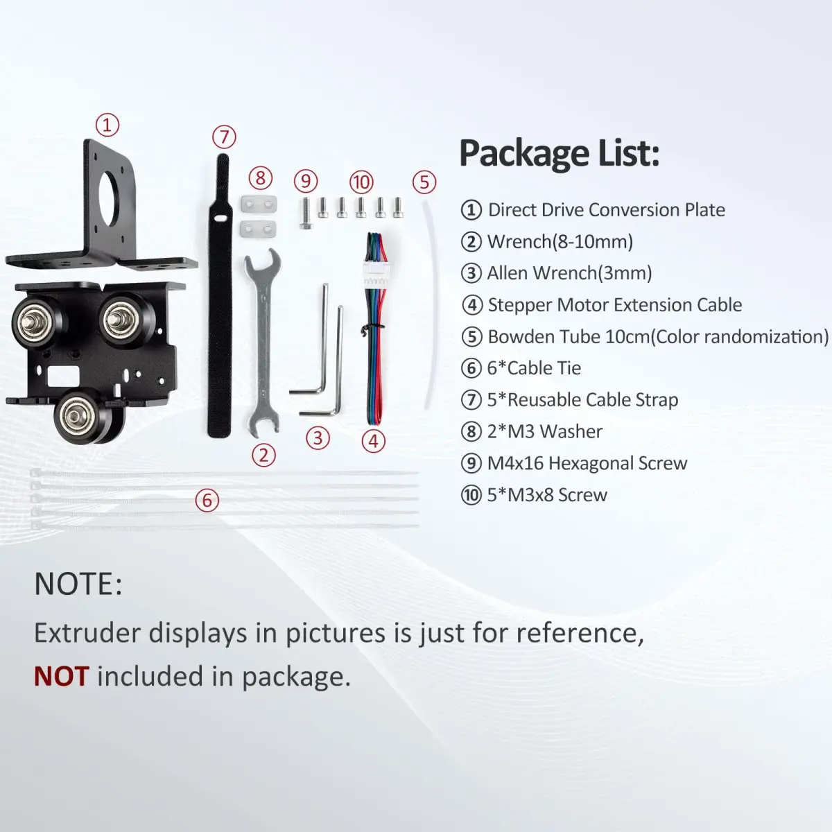 UniTak3D Direct Drive Upgrade Bracket for Ender 3 V2, Pro, Aquila | 0.18 kg (0.3968 lb) - view 2