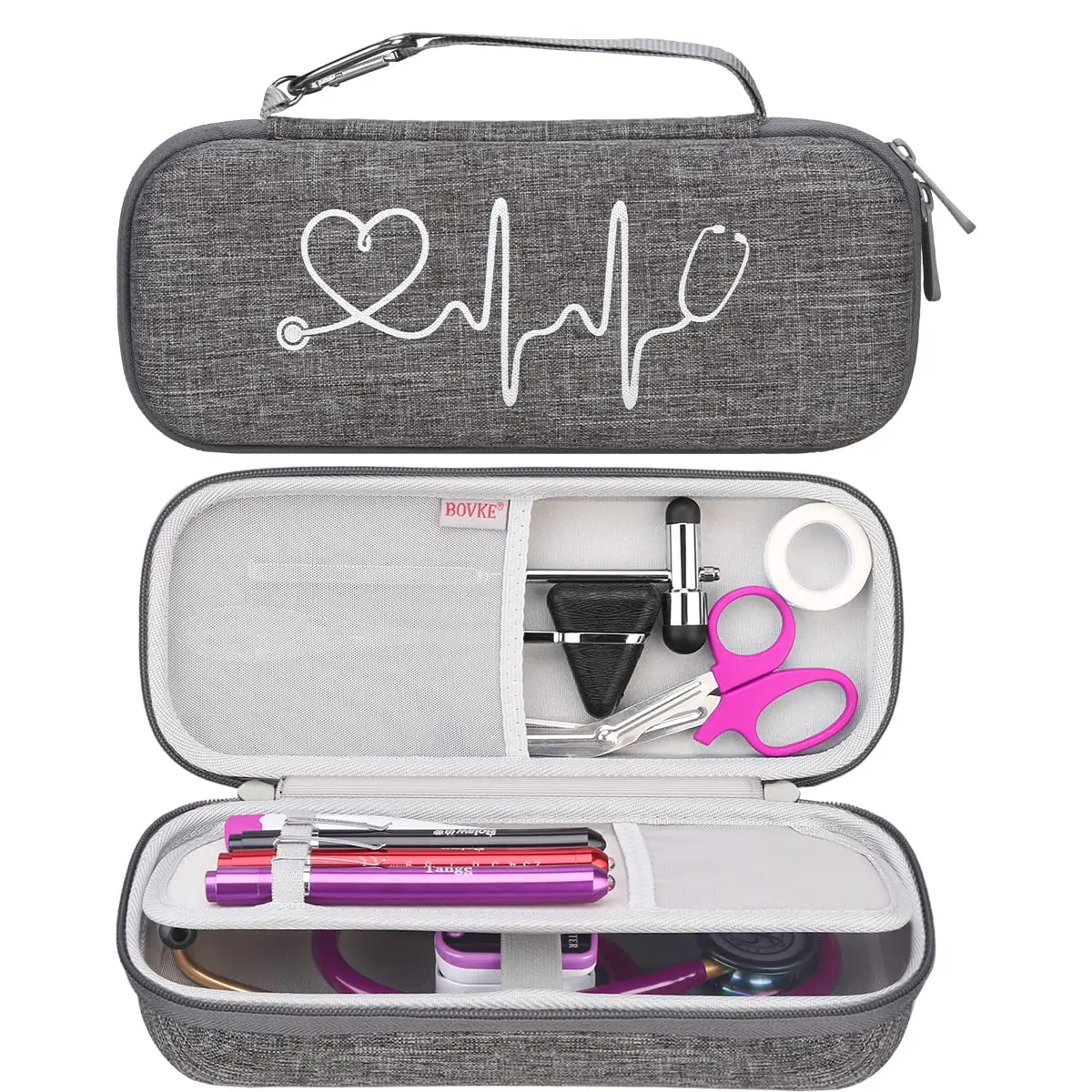 BOVKE Hard Case for 3M Littmann Classic III/Cardiology IV/MDF Stethoscope | Durable, Compact & Waterproof - main product image