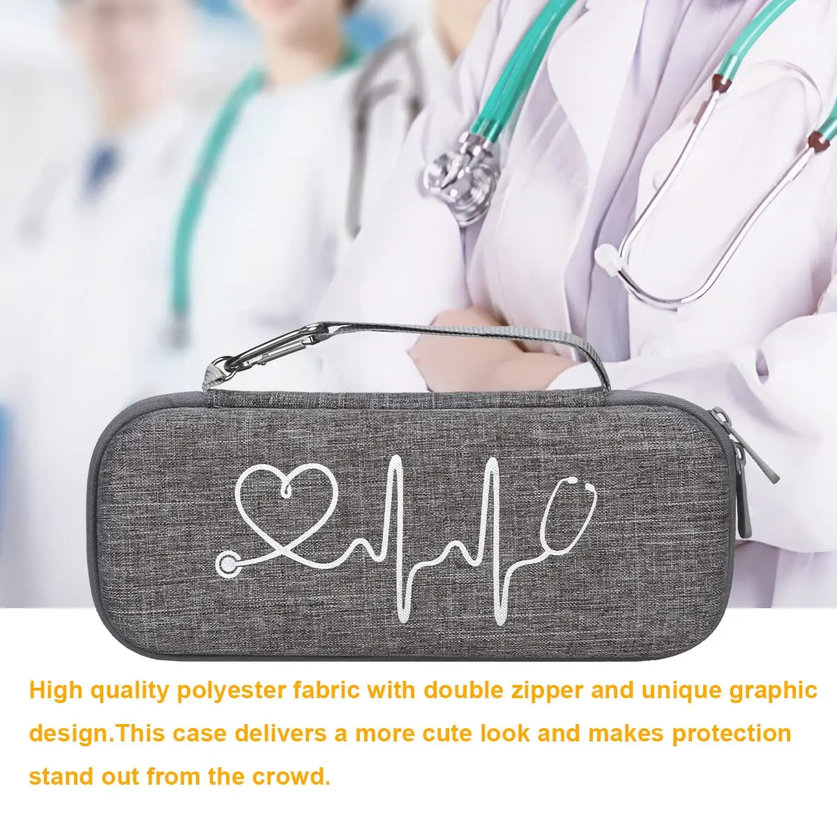 BOVKE Hard Case for 3M Littmann Classic III/Cardiology IV/MDF Stethoscope | Durable, Compact & Waterproof - view 6