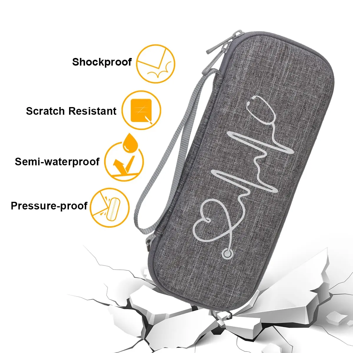 BOVKE Hard Case for 3M Littmann Classic III/Cardiology IV/MDF Stethoscope | Durable, Compact & Waterproof - view 4