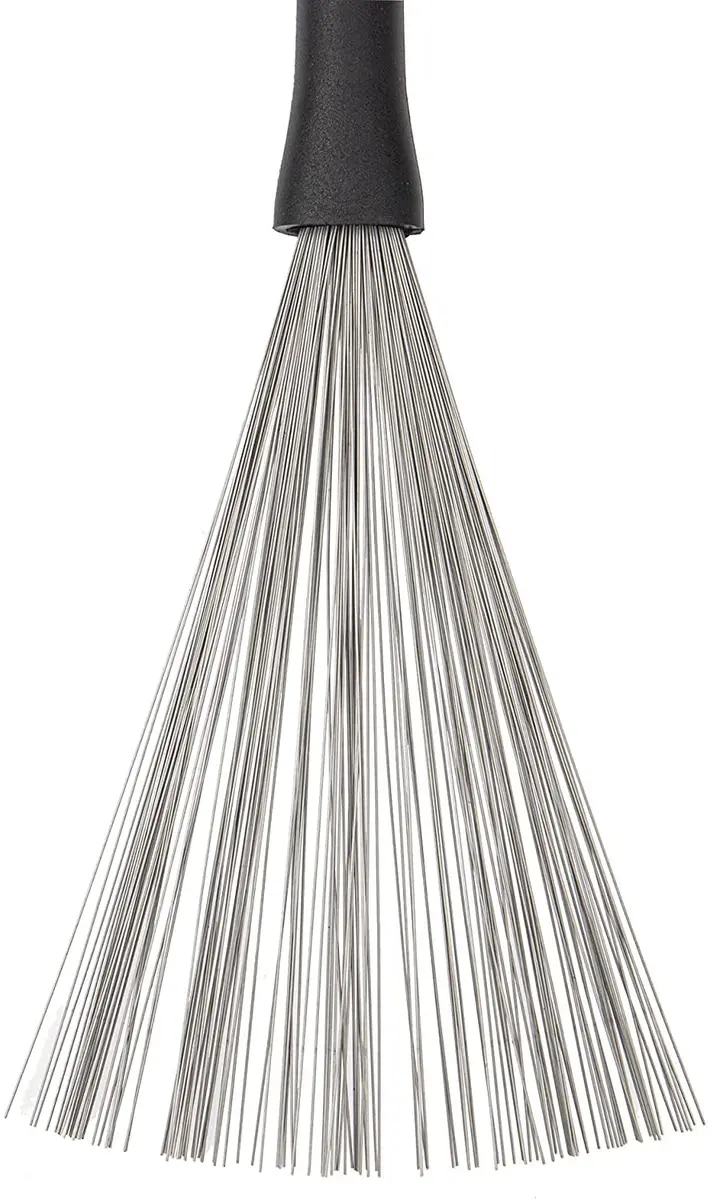 Jiayouy Retractable Drum Wire Brushes with Rubber Handle & Steel Wire, 320mm (12.5") | For Cajon, Jazz, Acoustic Drums - view 4