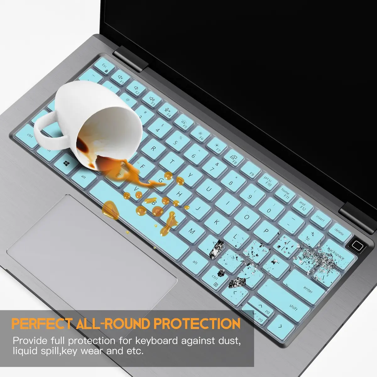 CaseBuy Mint Silicone Keyboard Cover for Dell Latitude 14-15.6" Laptops | Protects from Dust & Spills - view 6