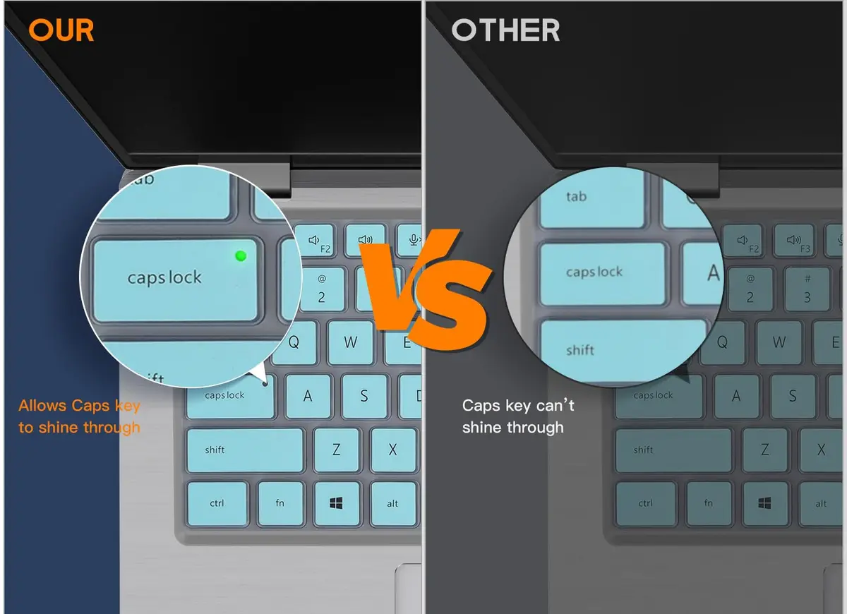 CaseBuy Mint Silicone Keyboard Cover for Dell Latitude 14-15.6" Laptops | Protects from Dust & Spills - view 3
