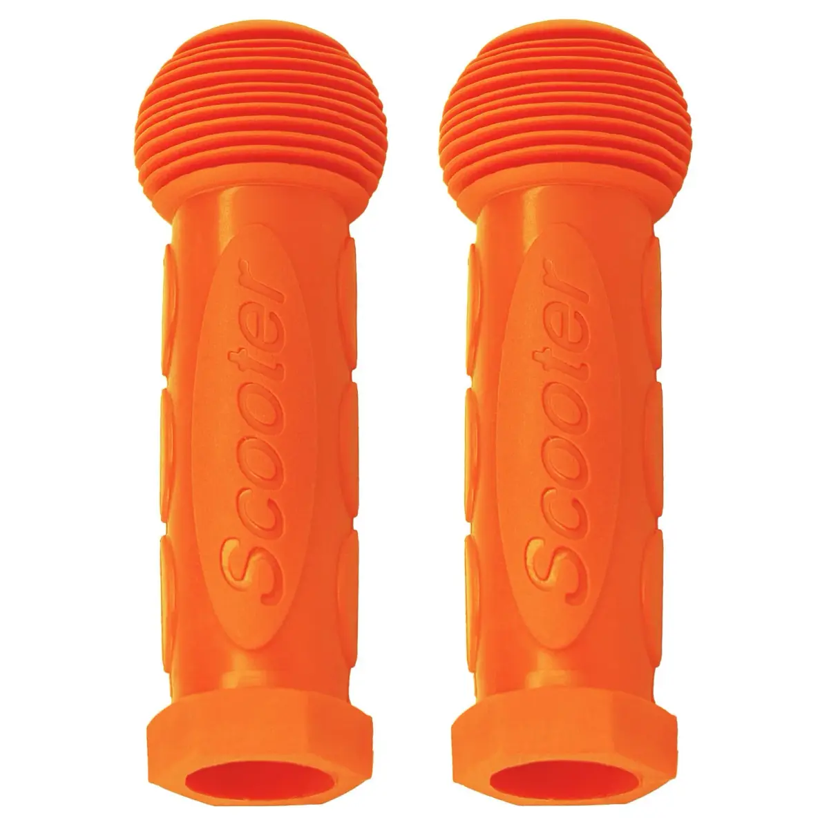 Gladeer Kids Scooter Handle Grips Replacement Handlebars for 2/3/4 Wheels Child Kick Scooters Bike Rocking Car, 2-Pack (Orange) - view 2