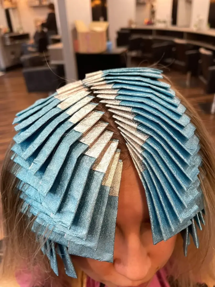 Framar Blue Pop Up Hair Foil 500 Count (Pack of 1) | Professional Salon Hair Highlighting Foil Sheets - view 4