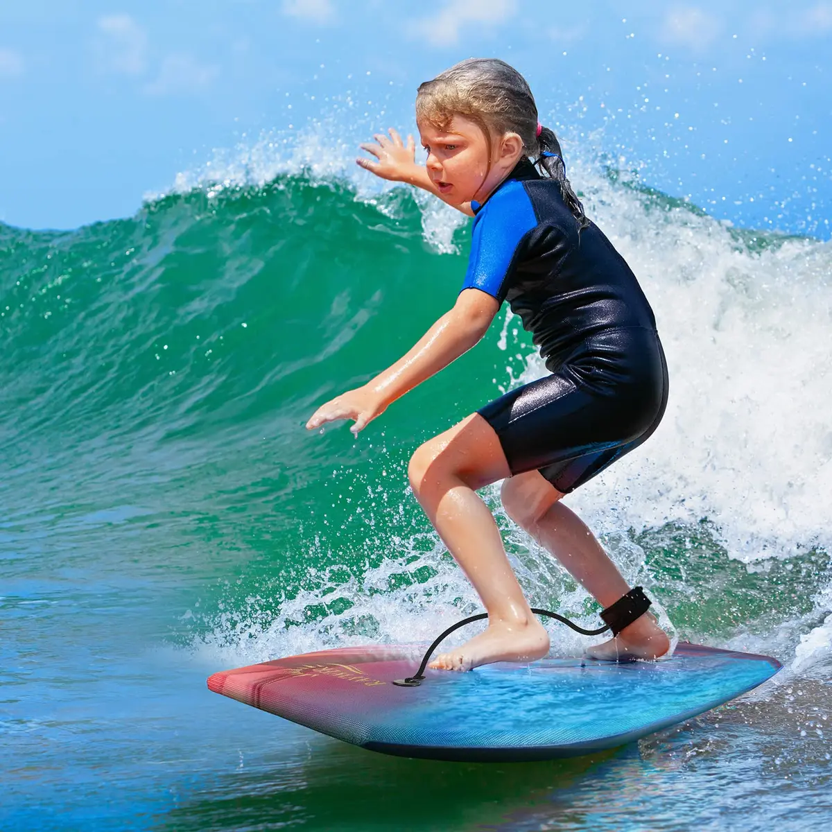 RAYWER Body Board Lightweight with EPS Core 33-INCH | Impact-Resistant Surfing Fun for Kids & Adults - view 5