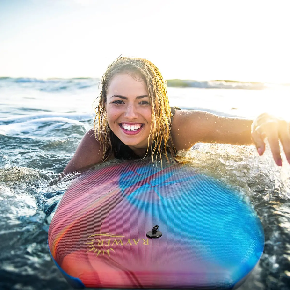 RAYWER Body Board Lightweight with EPS Core 33-INCH | Impact-Resistant Surfing Fun for Kids & Adults - view 3