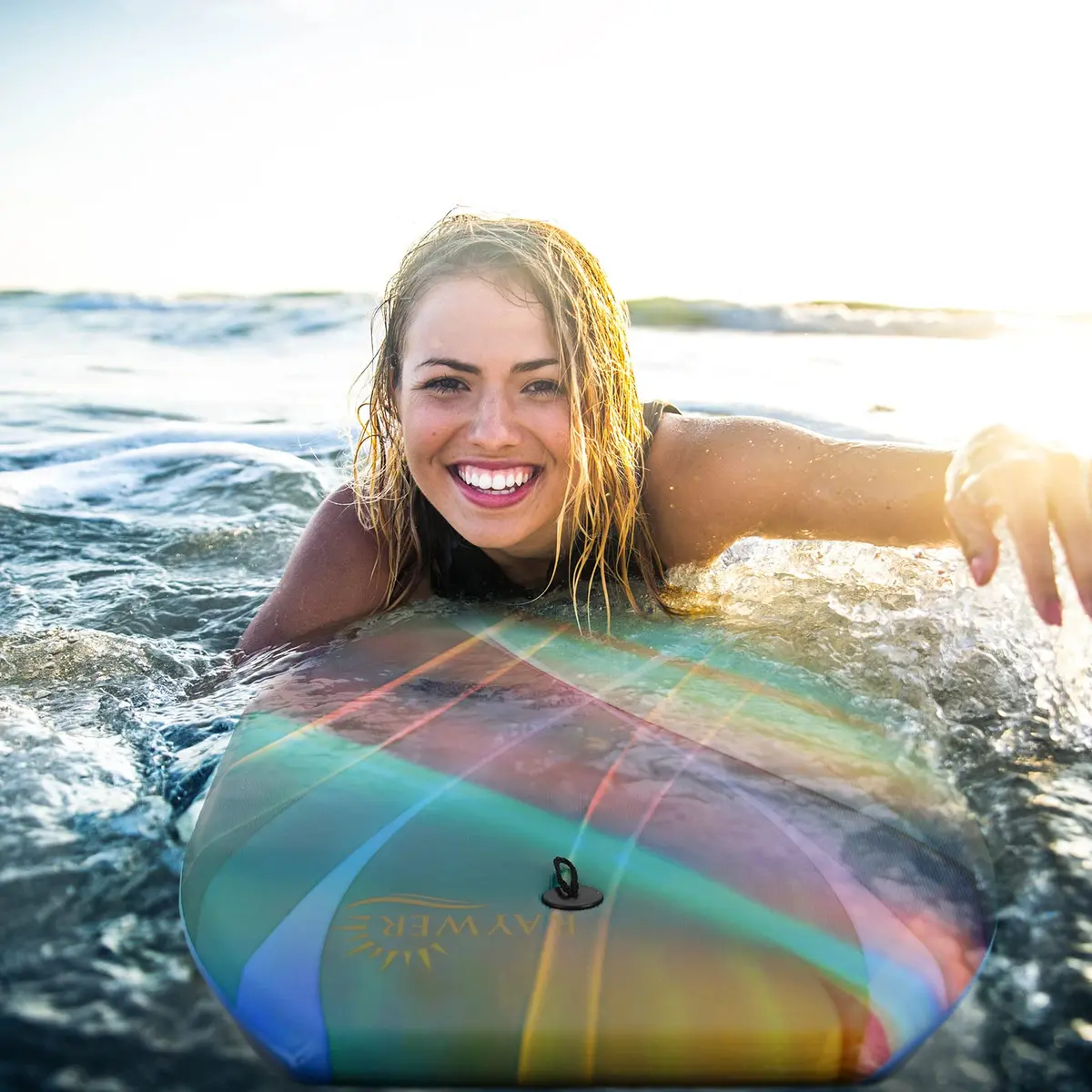 RAYWER Body Board Lightweight with EPS Core 33-INCH | Impact-Resistant, HDPE Slick Bottom, for Kids & Adults - view 5