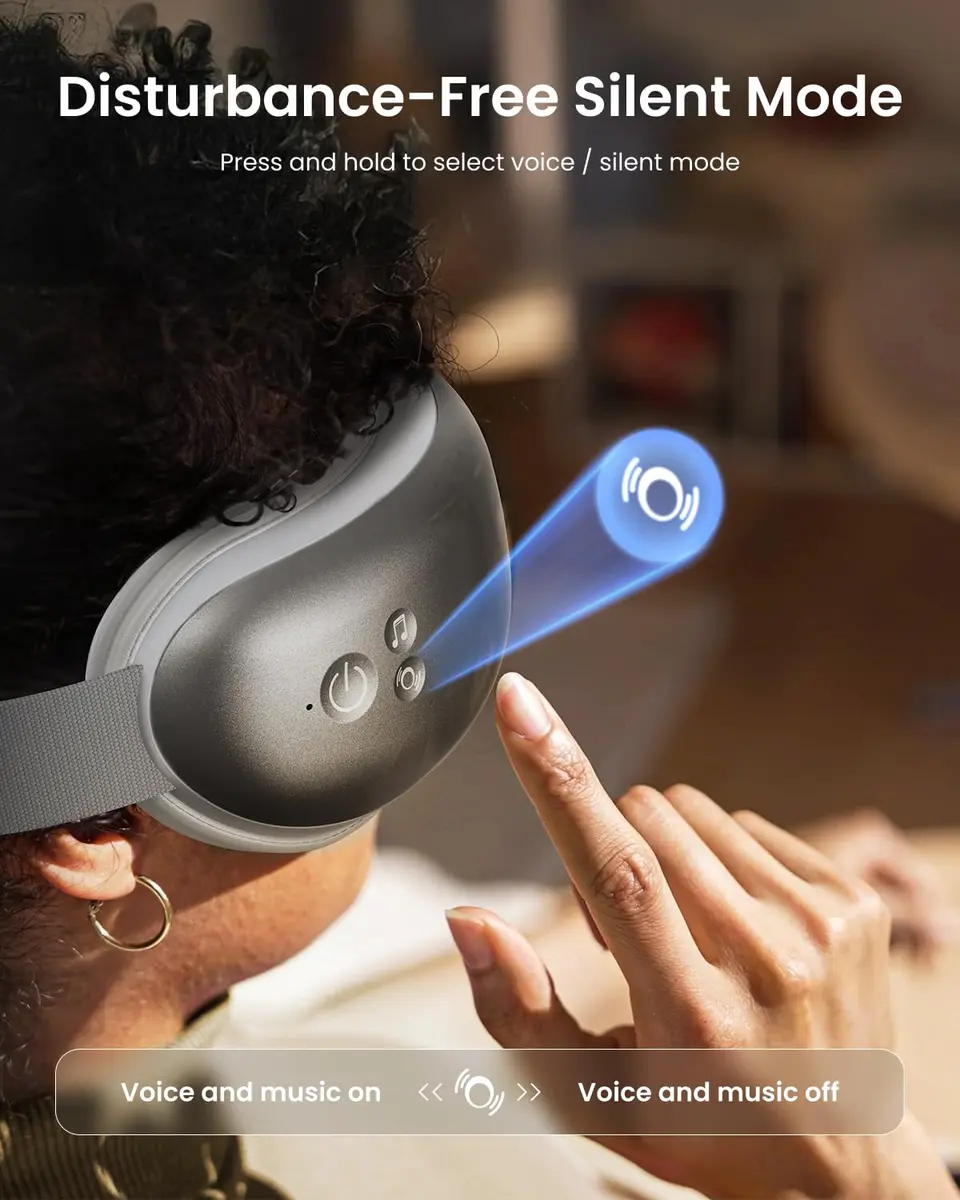 RENPHO Eyeris 1 Eye Massager with Heat | Heated Massage Eye Mask for Relaxation & Sleep - view 6