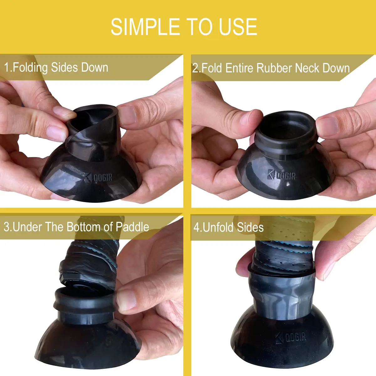 EASYPICK Pickleball Ball Retriever Picker Upper 2 Pack Black | Attaches to Paddle Without Bending - view 4
