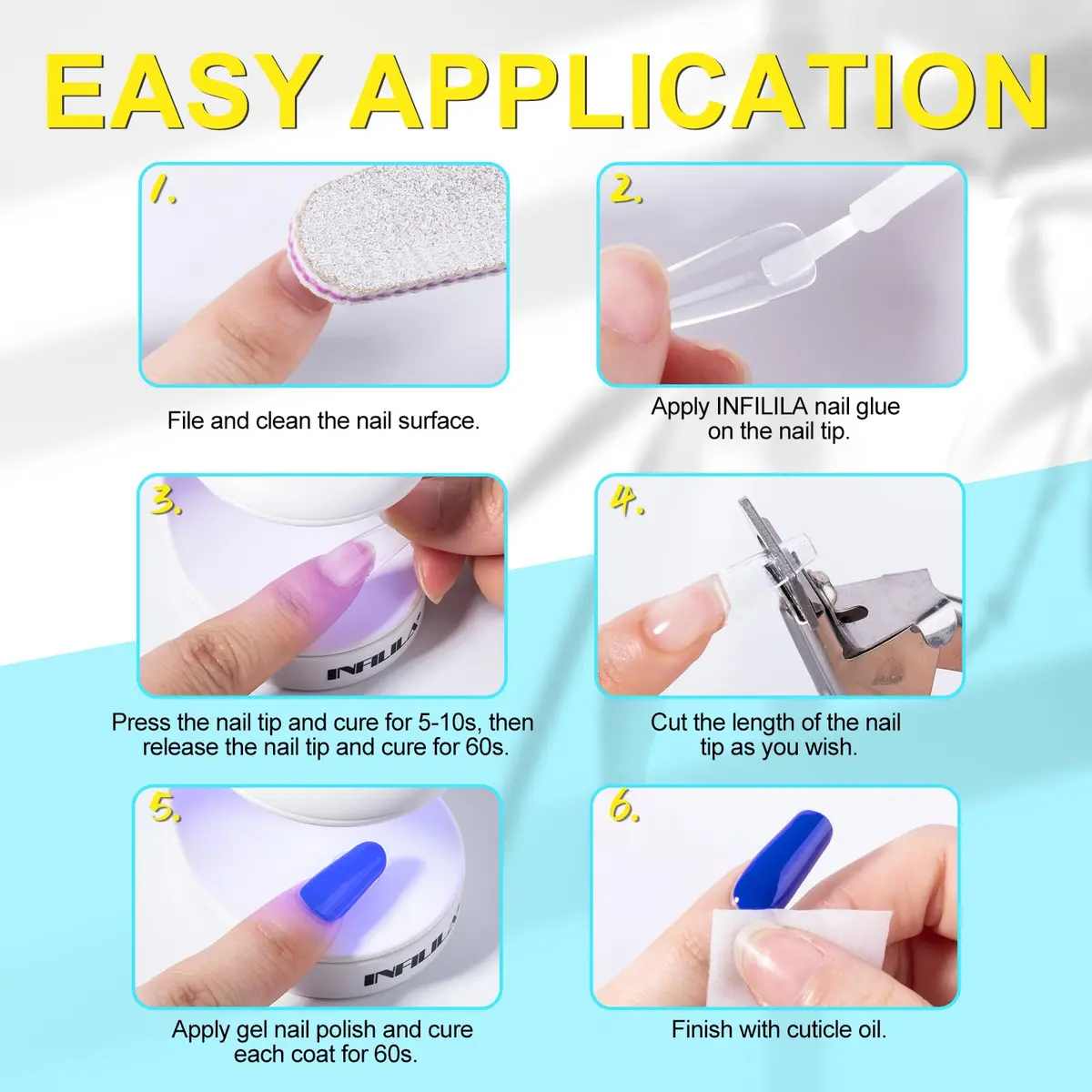 NXJ INFILILA Mini UV LED Nail Lamp 16W, Portable USB Gel Dryer | Single Finger Curing - view 7