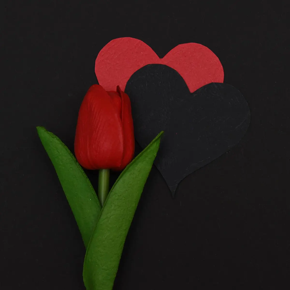 Winlyn Red 20 Pcs Artificial Tulip Flowers 34.8 cm (13.7") | Real Touch PU Blooms for Spring Decor - view 5