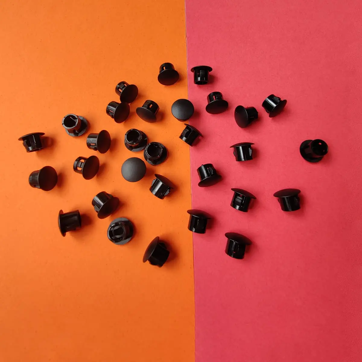 ZYYC Black Hole Plugs 8mm (5/16") Plastic Hole Plugs, 30 Pcs | For Furniture Cabinet Insert End Caps - view 6