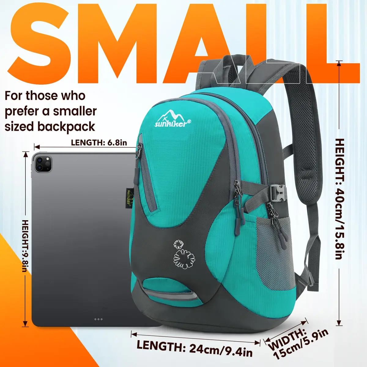 sunhiker Small Hiking Backpack Women Men 20L Lightweight Travel Daypack for Cycling & Camping - view 4