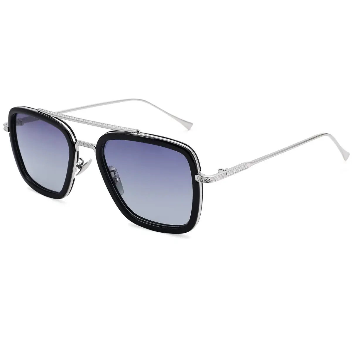 NULOOQ D2* Tony Stark Same Color Polarized Aviator Sunglasses for Men & Women - main product image