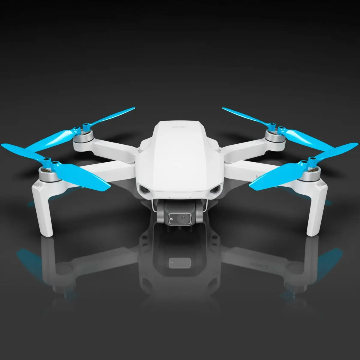 Master Airscrew Stealth Propellers for DJI Mini 2/SE/4K Blue | Quieter Flights & Longer Flight Time - view 3