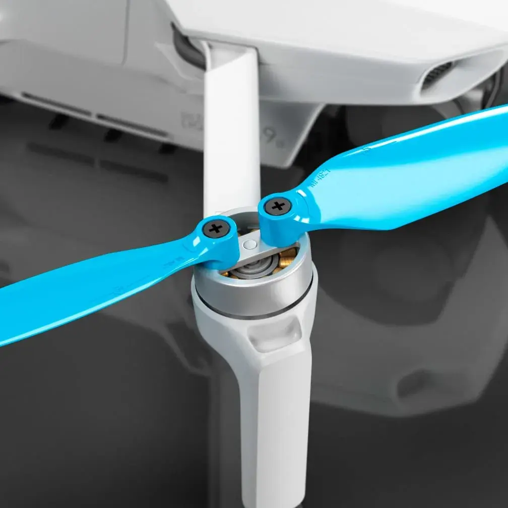 Master Airscrew Stealth Propellers for DJI Mini 2/SE/4K Blue | Quieter Flights & Longer Flight Time - view 4