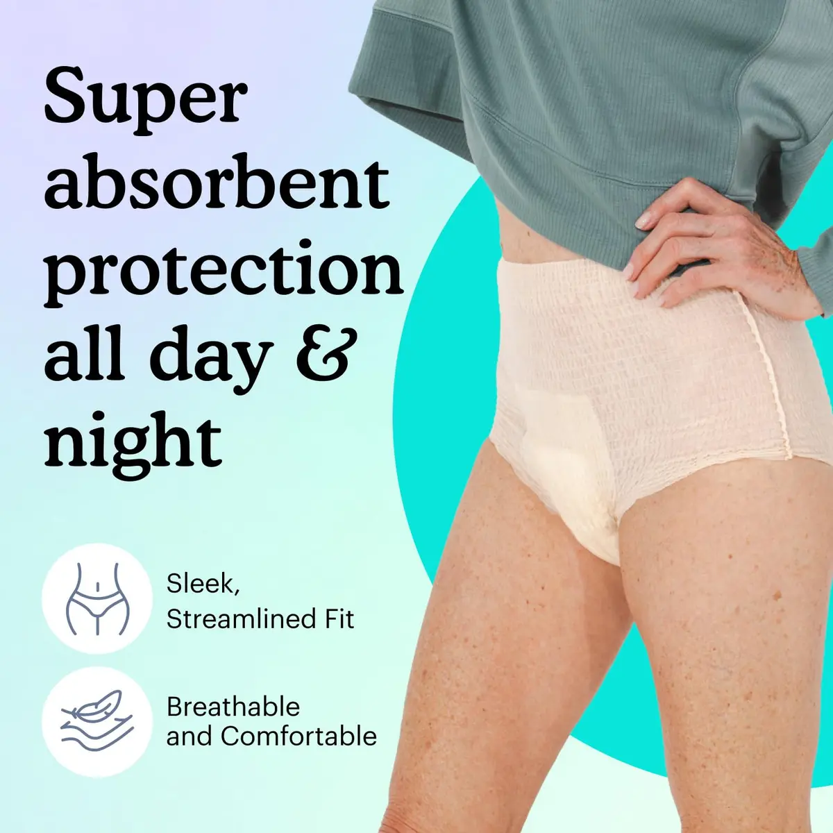 Because Premium Maximum Plus Adult Incontinence Underwear for Women | Heavy Absorbency, Discreet Fit, 80 Count - view 2