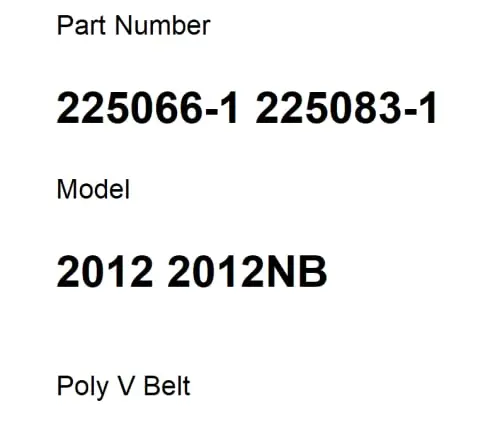msspett Drive Belt Suitable for 2012 2012NB Planer | Poly V Belt, Black, 1PCS - view 3