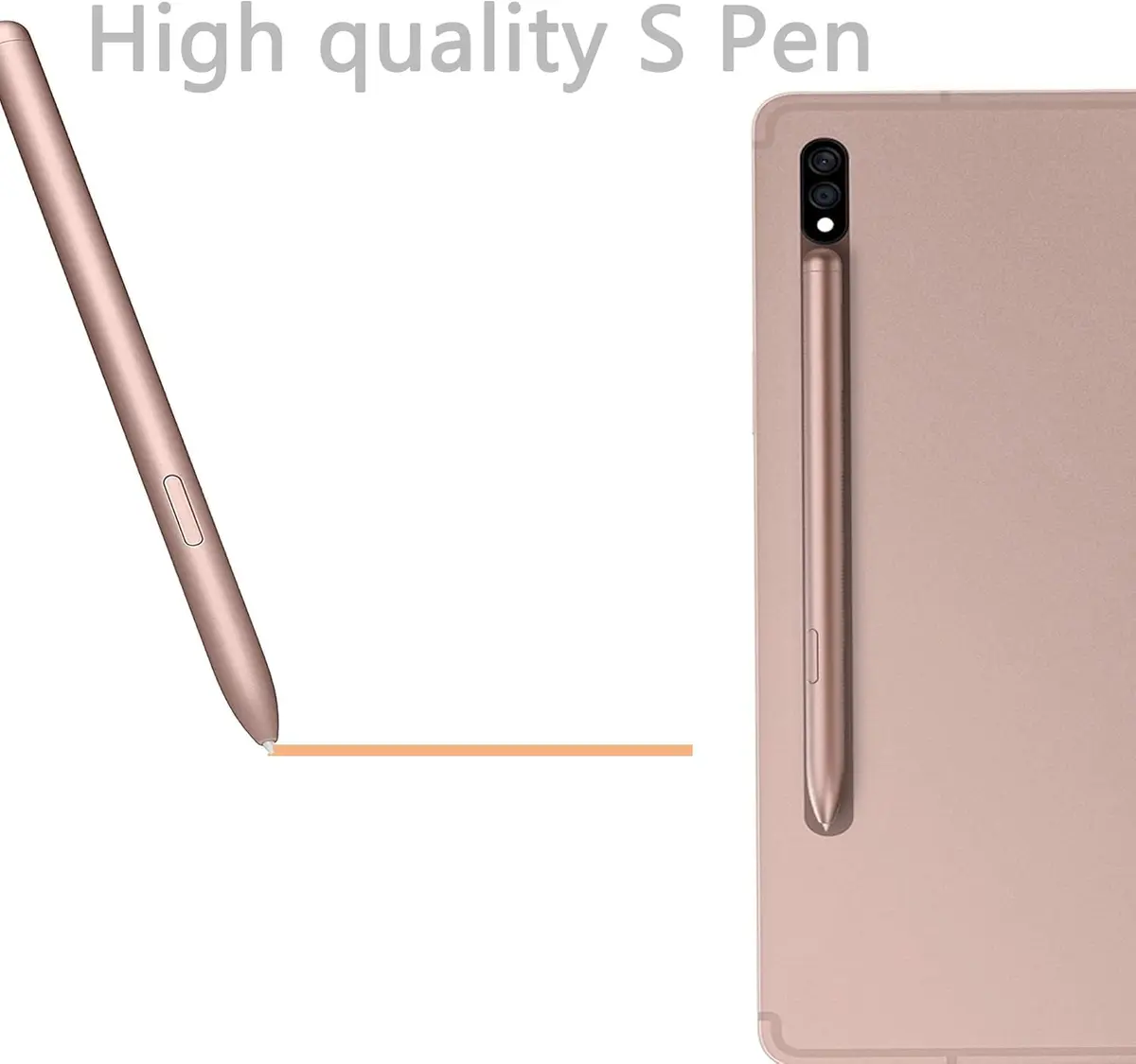 CaoXiong Galaxy Tab S7 Stylus Pen Replacement for Samsung Galaxy Tab S7 Pen(Golden) | 4096 Pressure Levels, Aluminum Body - view 4