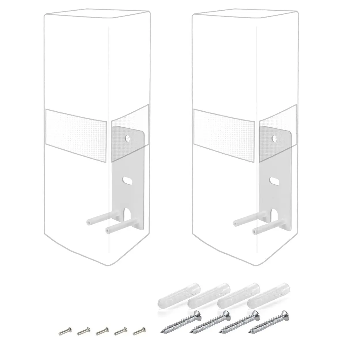Dinghosen White Wall Brackets for Bose Surround Speakers 700 & Lifestyle 650 System | Pair of Speaker Mounts - main product image