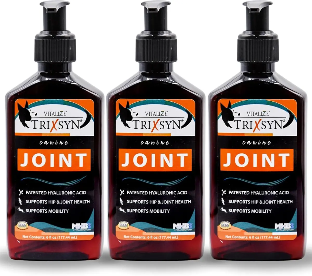 TRIXSYN Canine Hyaluronic Acid Liquid Support 18oz | Supports Hip & Joint Mobility - main product image