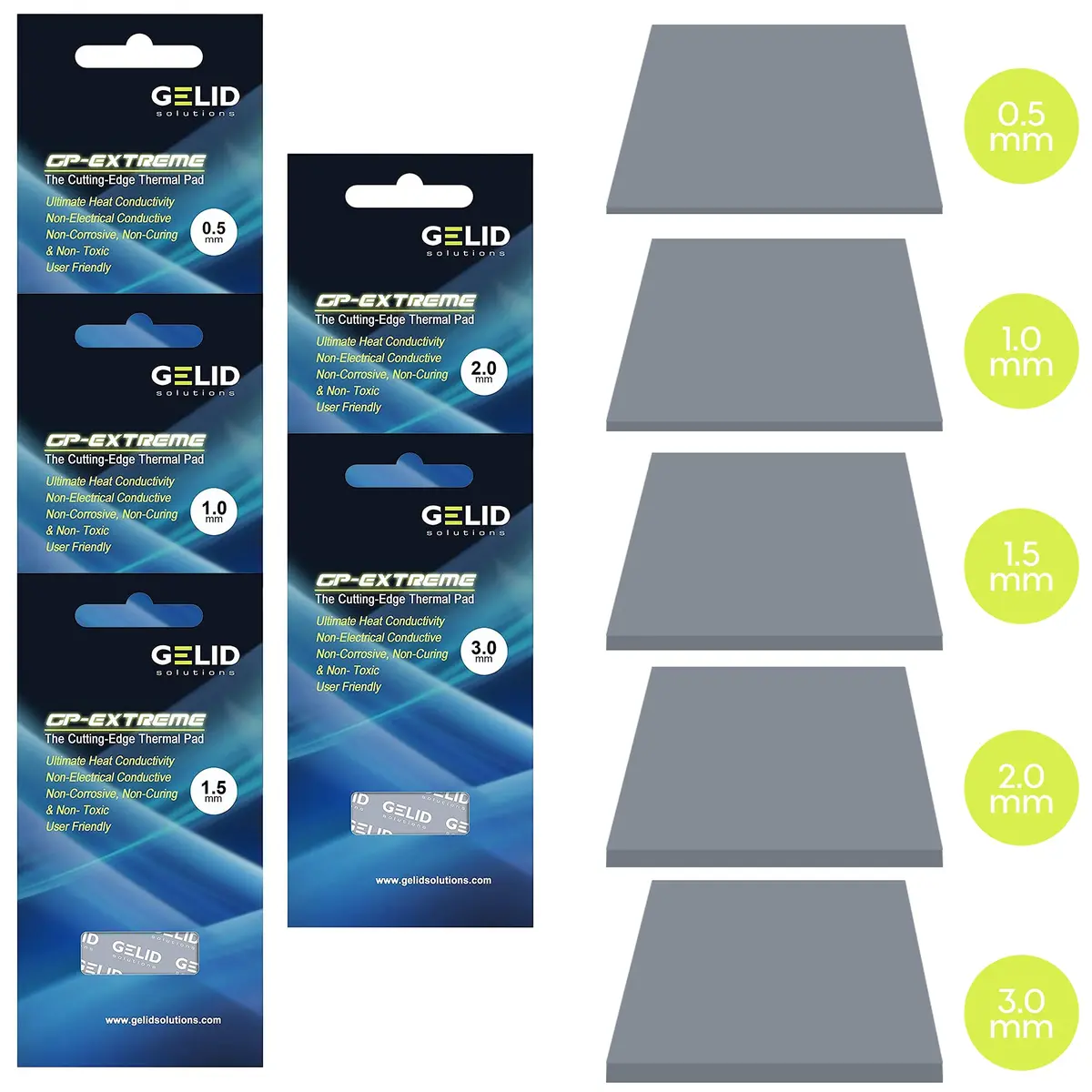 Gelid Solutions GP-Extreme 12W Thermal Pad 80x40x3.0mm (2-Pack) | High Conductivity Gap Filler for PCBs - view 7