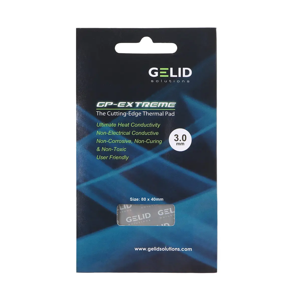 Gelid Solutions GP-Extreme 12W Thermal Pad 80x40x3.0mm (2-Pack) | High Conductivity Gap Filler for PCBs - view 9