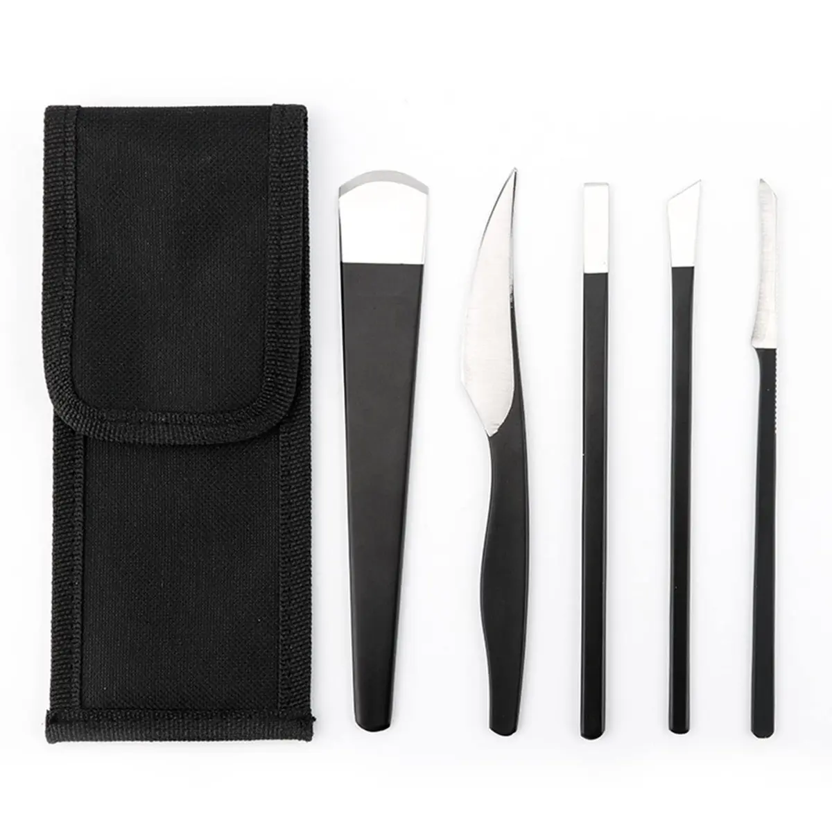 LOOKSEVEN Pedicure Knife Set 5 Pieces | Stainless Steel Ingrown Toenail Tools for Feet - main product image