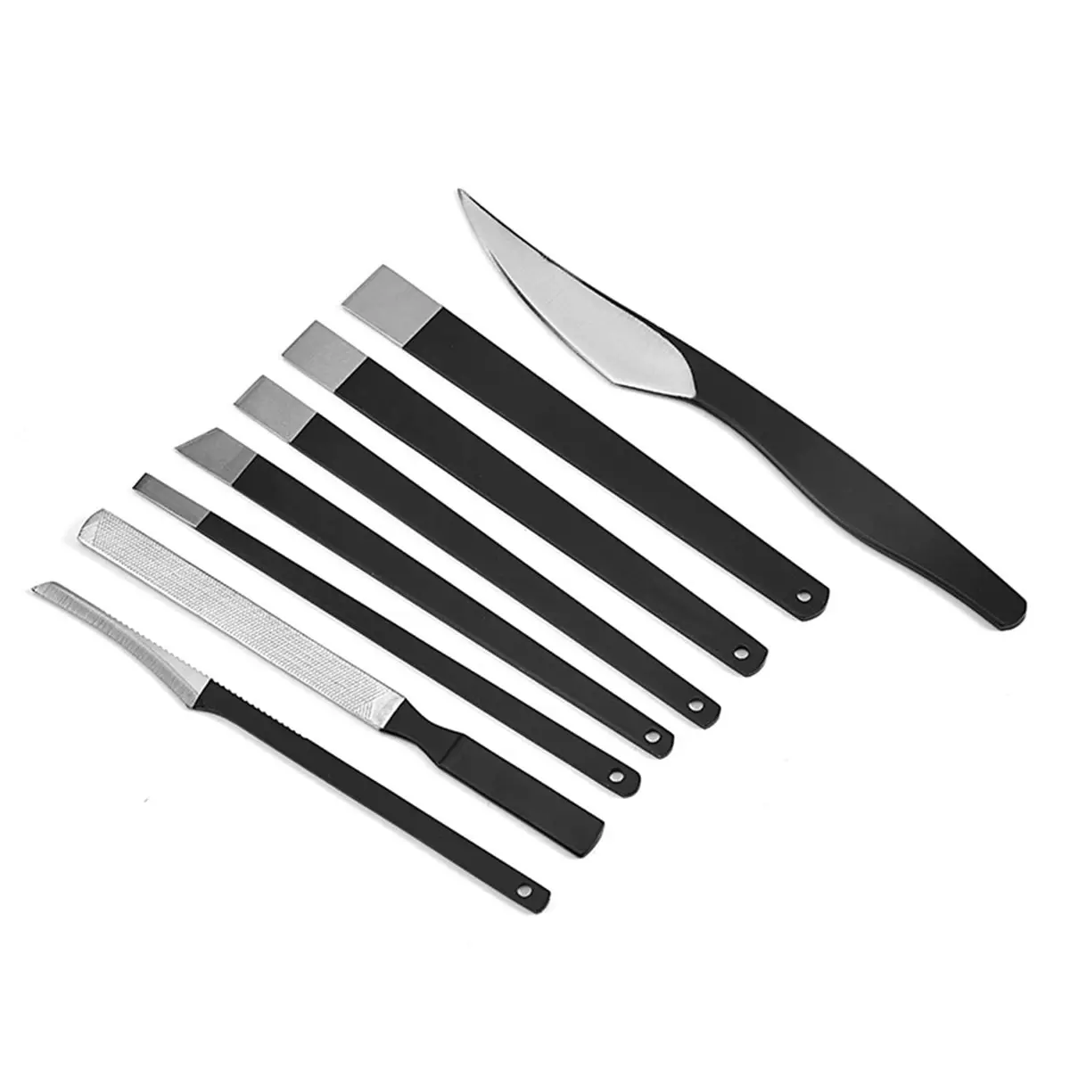 LOOKSEVEN Pedicure Knife Set 8 Pieces Stainless Steel & ABS | For Ingrown Toe Nails & Callus Removal - view 5