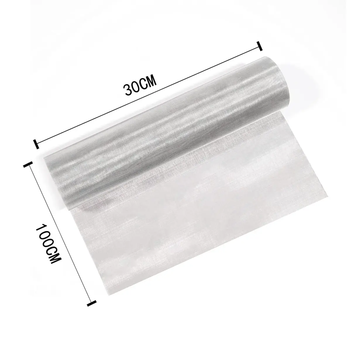 NSKONGDODO 304 Stainless Steel Woven Wire Mesh 30cm x 100cm (12" x 40") | Fine Filter Screen for Industrial Use - view 2