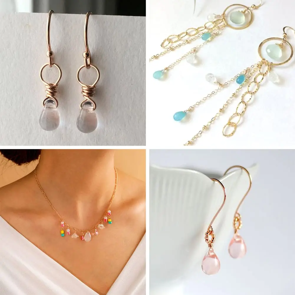 BB Beadthoven Craft Bead 200pcs | Transparent Teardrop Glass Beads for Jewelry & Crafts - view 6