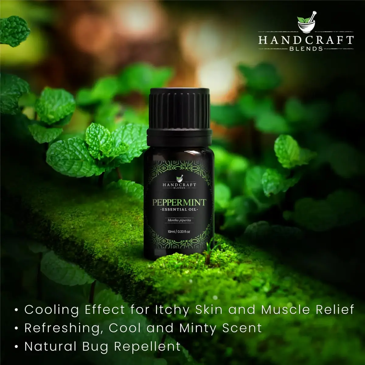 Handcraft Blends Peppermint Essential Oil 0.33 Fl Oz (10 ml) | Pure & Natural for Soap Making - view 3