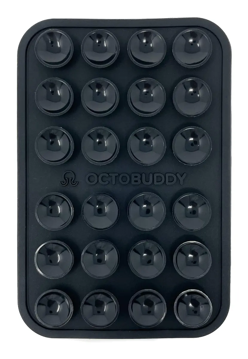 OCTOBUDDY Classic Silicone Suction Phone Mount, Darth Vader Black | Hands-Free for Selfies & Video - main product image