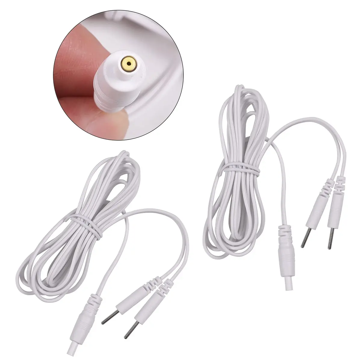 LiteTour 4 Count TENS Wires Lead Cables 160cm | Premium Quality for Electrotherapy - view 3