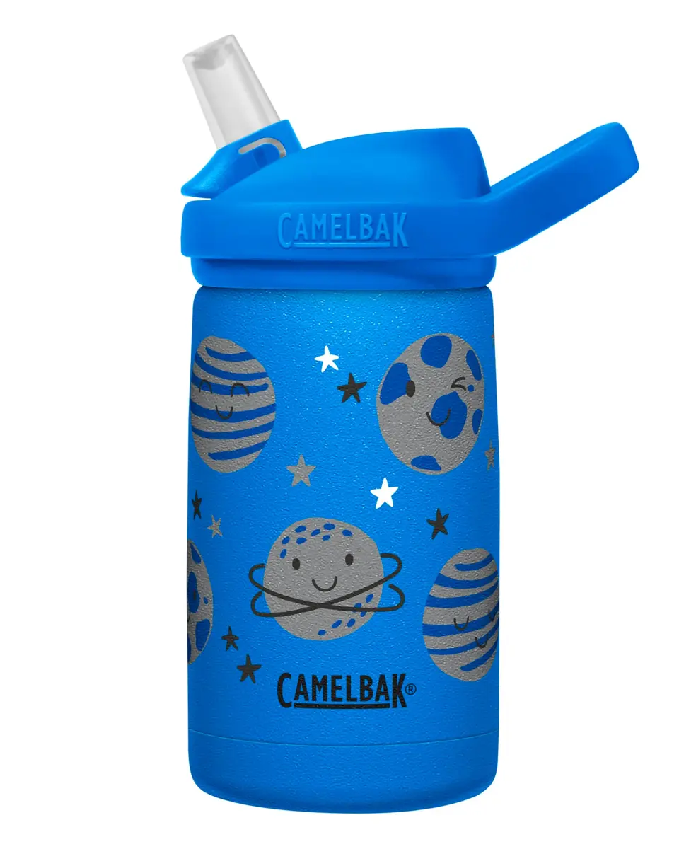 CamelBak Eddy+ Kids Stainless Steel Water Bottle 350ml (12oz) | Space Smiles - main product image