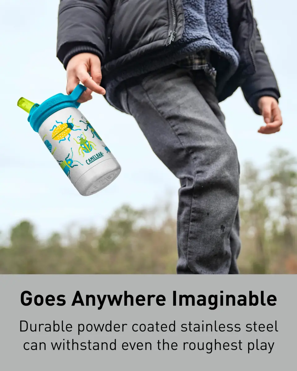 CamelBak Eddy+ Kids Stainless Steel Water Bottle 350ml (12oz) | Space Smiles - view 2