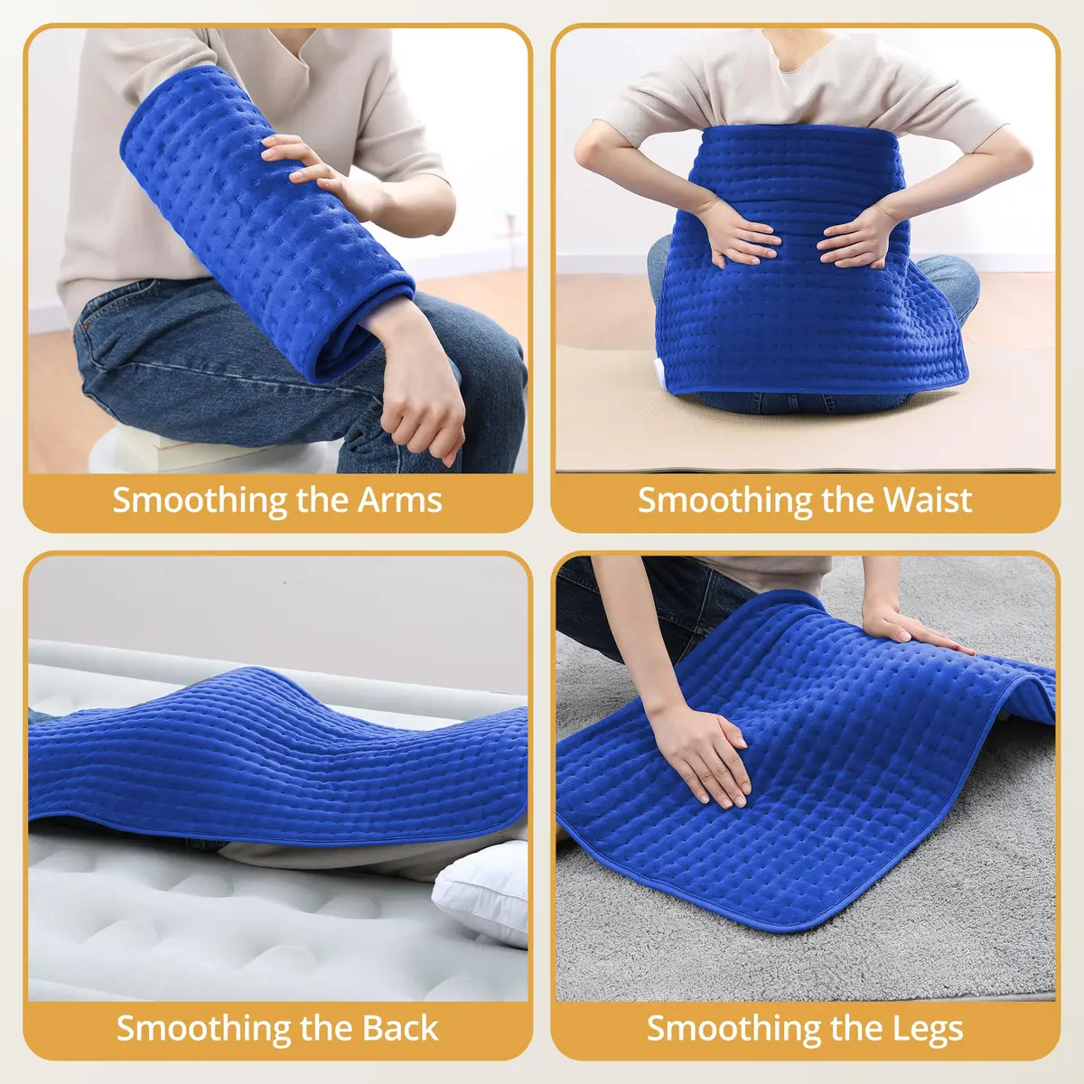 Siinsay 33" x 17" Extra Large Heat Pad for Back Shoulders | 6 Heat Levels, Fast Heating, Soft Micro Plush, Auto Shut-Off - view 4