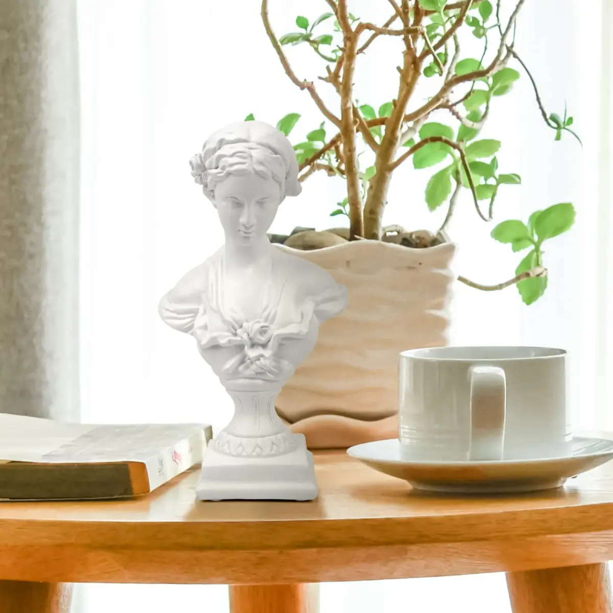 Norrclp Greek Statue of Venus Goddess Bust 21.8 cm (8.6in) | Classic Roman Head Sculpture for Home Decor - view 5