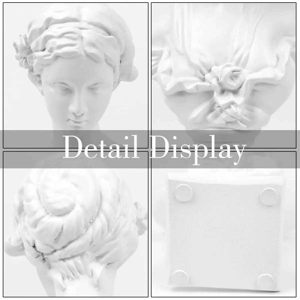 Norrclp Greek Statue of Venus Goddess Bust 21.8 cm (8.6in) | Classic Roman Head Sculpture for Home Decor - view 3