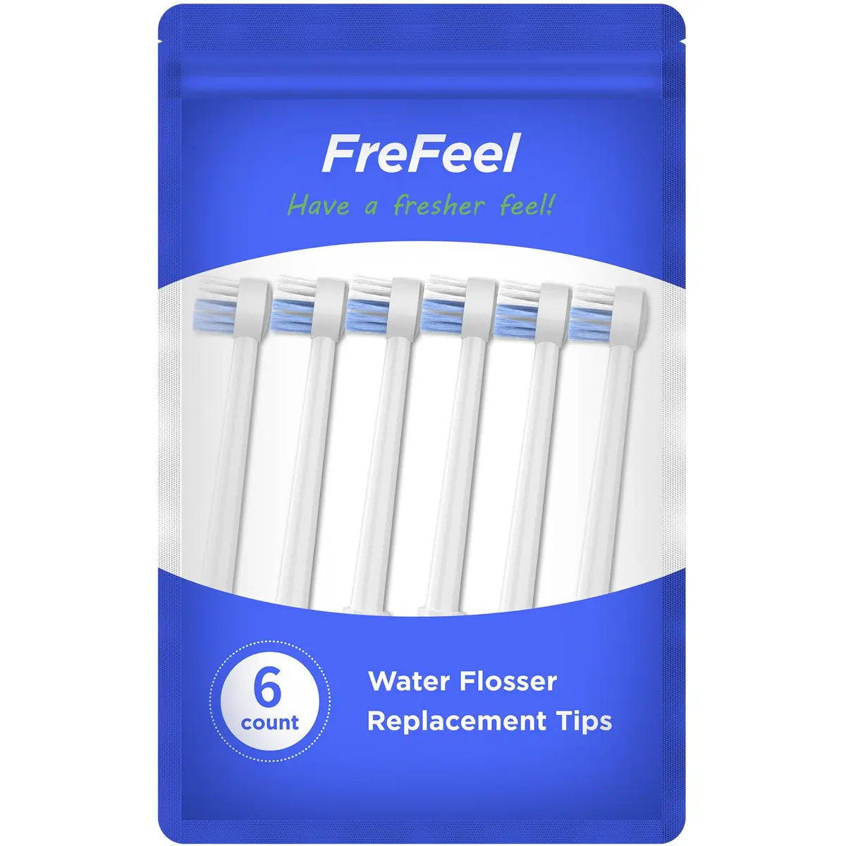 FreFeel Replacement Toothbrush Heads for Waterpik, 6 Count (Pack of 1) | Compatible with Aquarius, Complete Care, Cordless, For Kids, ION, Nano, Ortho Care, Radiance, Traveler, Ultra - view 7