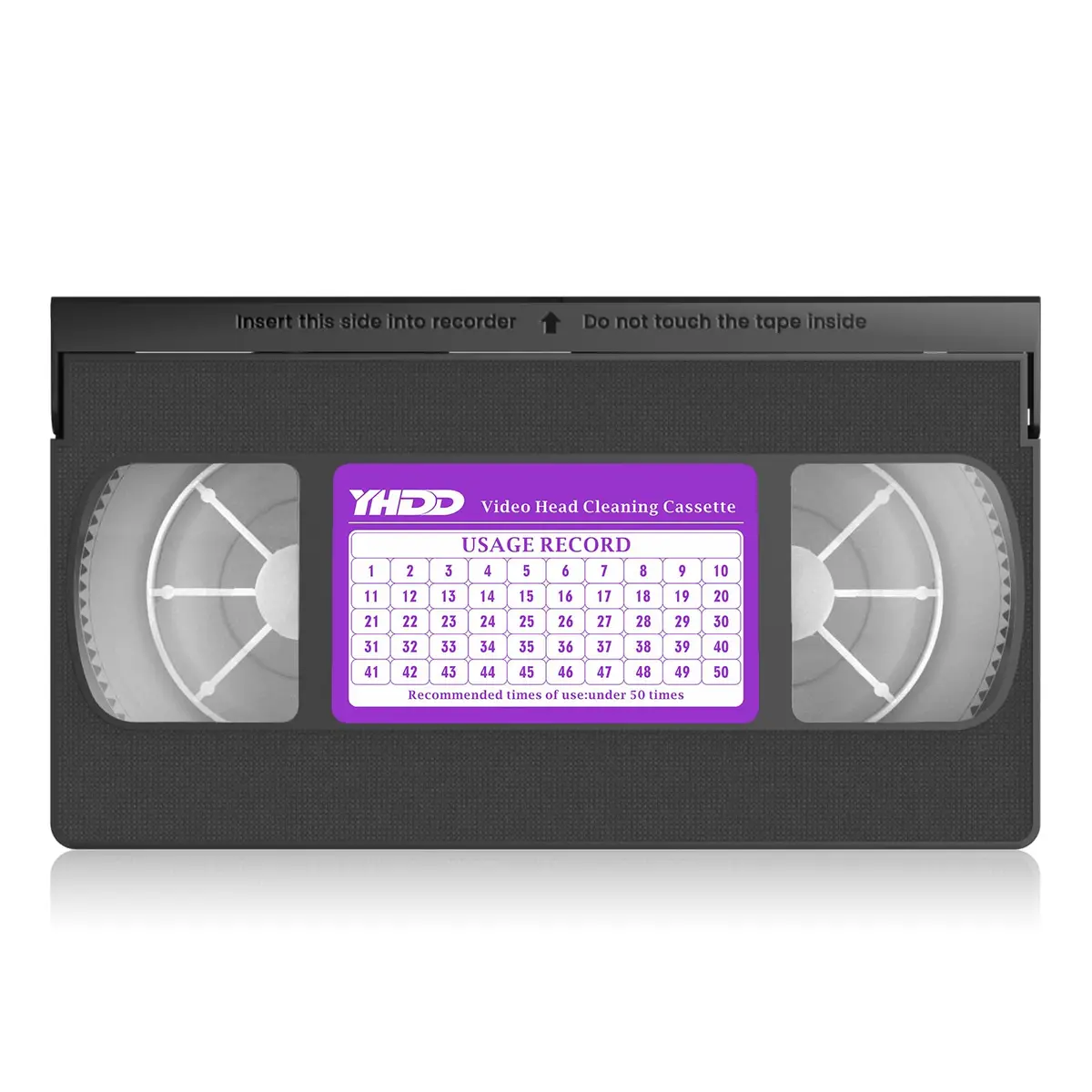 YHDD VCR Head Cleaner Tape for VHS/VCR Players, Dry Type Reusable Video Head Cleaner - main product image
