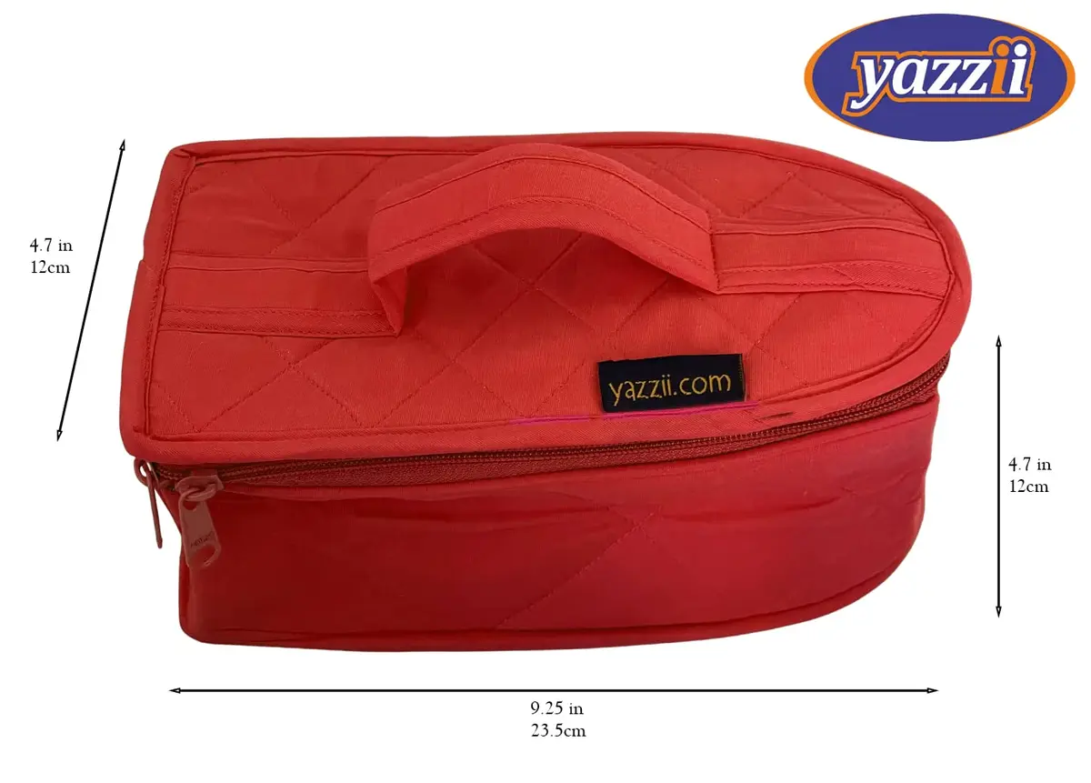 Yazzii Iron Storage Case - Travel Iron Holder with Handle & Zipper Closure - Dustproof & Easy to Carry Red | Compact Craft Iron Organizer - view 3