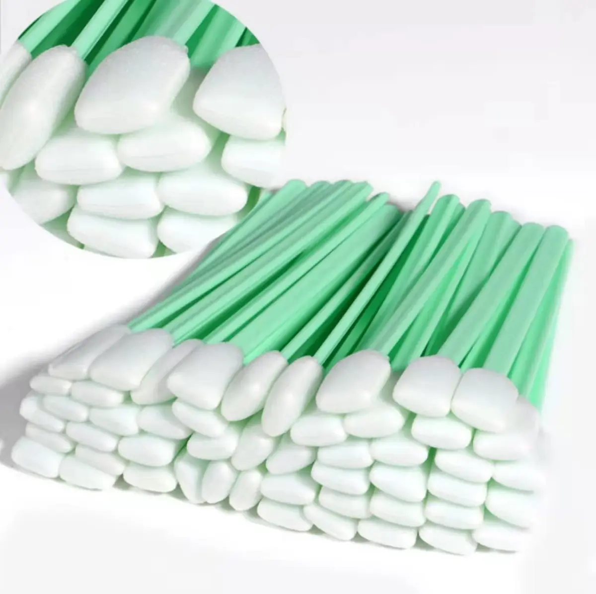 JEPNJPU Foam Cleaning Swab Sticks 200 pcs | Dust-Free, Anti-Static, Reusable for Sensitive Equipment - main product image